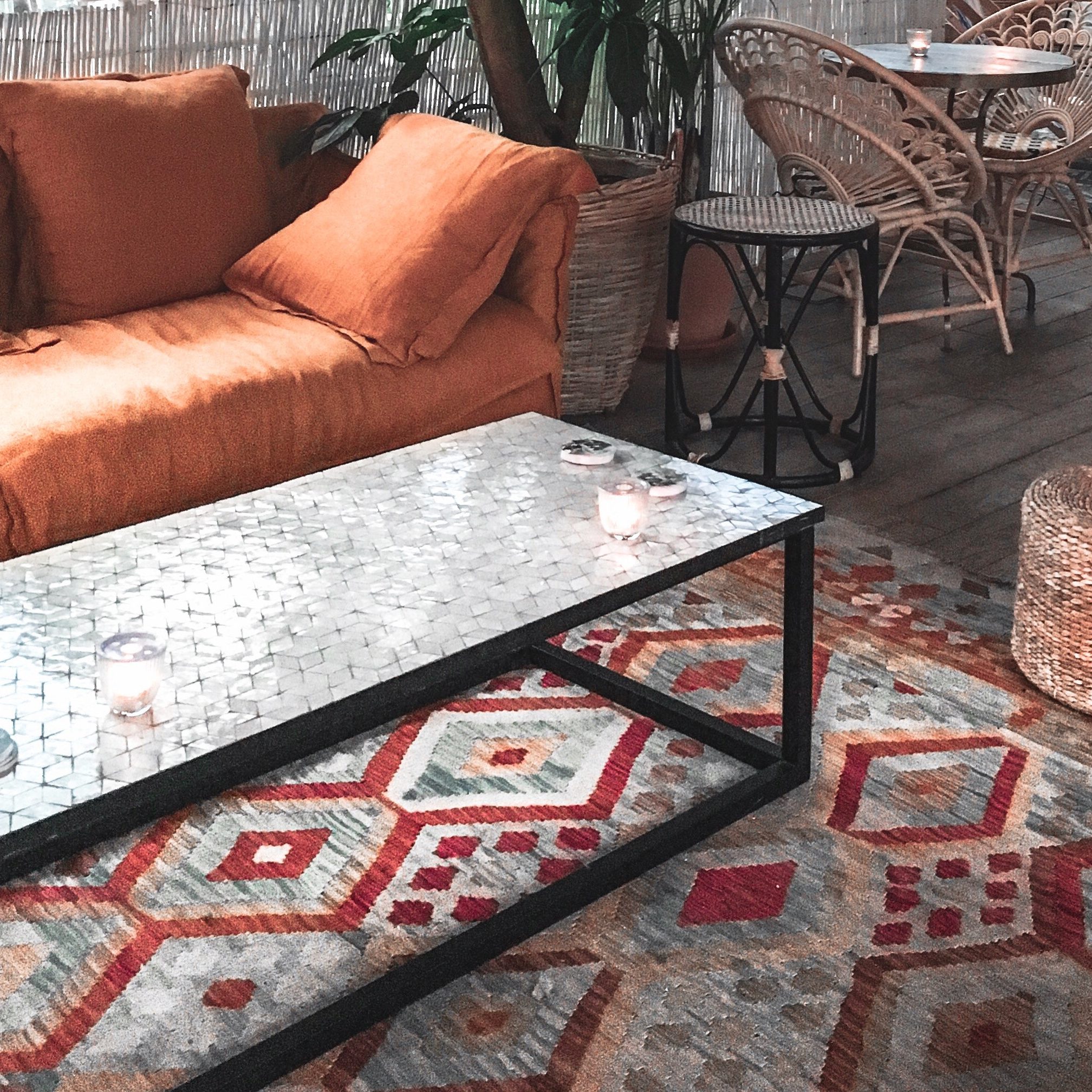 Beautiful oriental rug in a living room